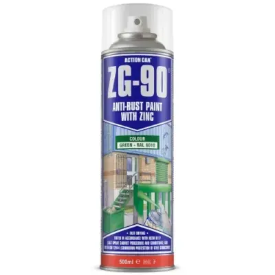 ActionCan ZG-90 Green Anti Rust Paint With Zinc Spray