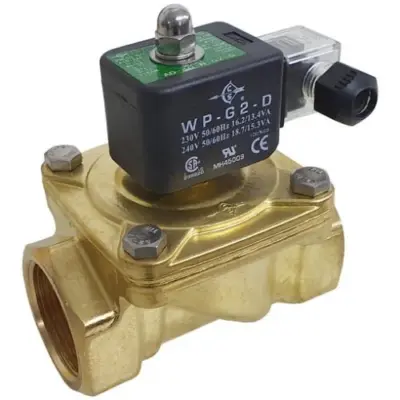 AD Brass 2-Way Zero Rated Assisted Lift Solenoid Valve