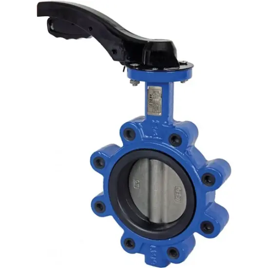 Albion Art140 Ductile iron lugged and tapped butterfly valve. For PN16 flanges.