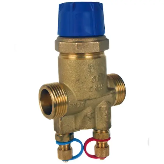 albion-art-20c-compact-brass-pressure-independent-control-valve-pn25-bsp-threaded Albion Art20C Compact DZR brass pressure independent control valve. Male BSPP threads, PN25 rated.