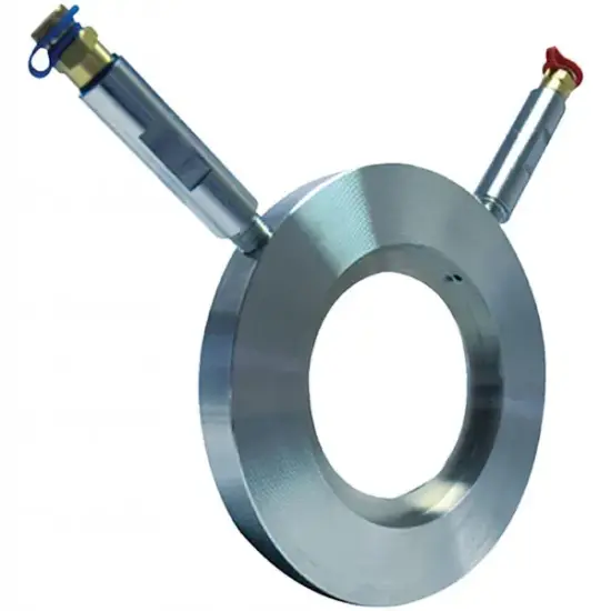 Albion Art270 Stainless steel 304 fixed orifice plate. PN16 rated with two binder test points.