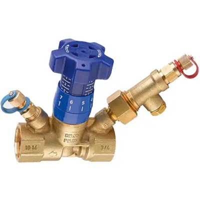 Albion Art28DP DZR Brass partner valve with binder test points and female BSPT threaded ends. Sizes up to 2" NB.