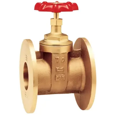 Albion Art335 Full bore bronze gate valve with PN16 flanged ends. CE Marked, up to 16 bar rated. Sizes DN15 - DN150.
