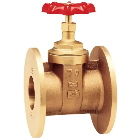 Albion Art335 Full bore bronze gate valve with PN16 flanged ends. CE Marked, up to 16 bar rated. Sizes DN15 - DN150.