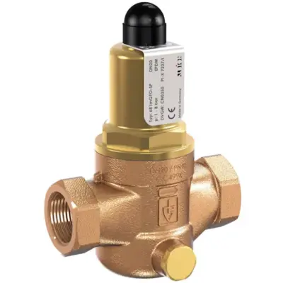 Albion Art681F Bronze/gunmetal pressure reducing valve with female BSP threaded ends. WRAS Approved, PN40 rated.