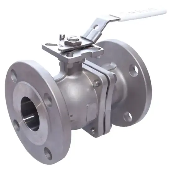 Albion Art958 Full bore stainless steel fire safe ball valve with ANSI-150 flanged ends, ATEX approved and PN20 rated.