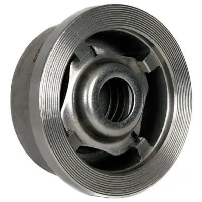 Albion Art964 Stainless steel 316 wafer spring check valve for BS EN 1092-1 and ASME B16.4 flanges. ATEX approved, PN40 rated.