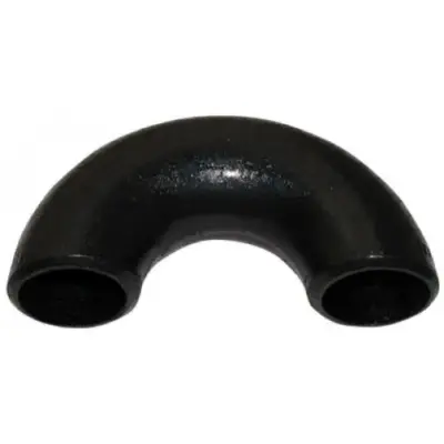 ASME B16.9 Carbon steel Sch40 butt weld 180 degree return bend, long radius.