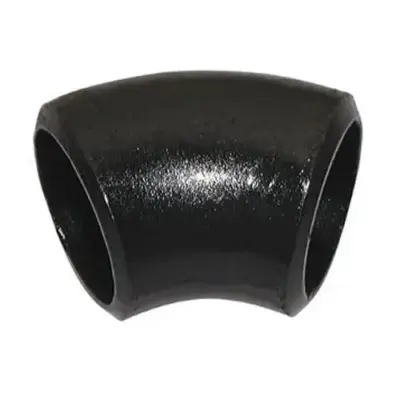 ASME B16.9 Carbon steel Sch40 butt weld 45 degree elbow, long radius.
