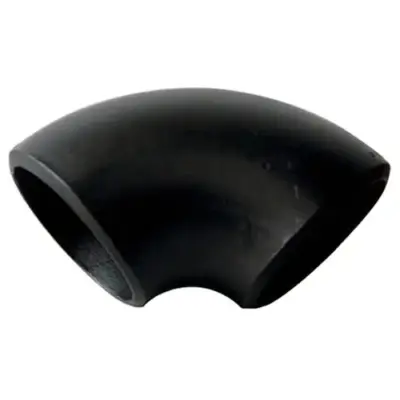 ASME B16.9 Carbon steel Sch40 butt weld 90 degree elbow, short radius.