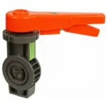 BFY50 UPVC Plastic wafer type butterfly valve for installation between flanges. FPM Seals.