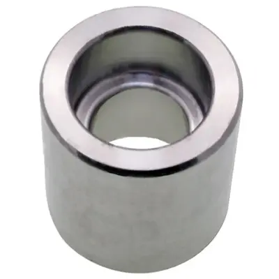 Black forged carbon steel straight reducing coupling with socket weld ends. 3000lb rated, conforms to ASME B16.11 and BS 3799