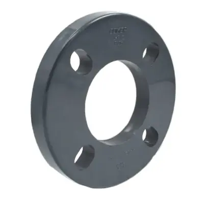 BR00 Imperial UPVC plastic backing flange, drillings to PN10/PN16, Table D/E or ANSI-150 flanges available. Suits pipe 20mm - 355mm OD.