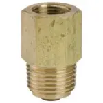 Male BSP threaded brass no loss gauge connector for check valves