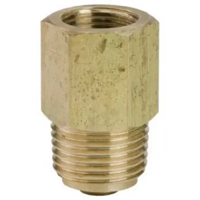 Male BSP threaded brass no loss gauge connector for check valves