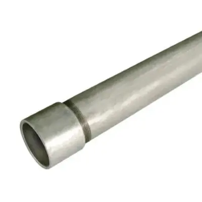 BS EN 10255 HDG galvanised mild steel welded pipe with BSP threaded and socketed ends
