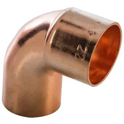 Copper end feed male/female 90 degree street elbow, WRAS approved, PN25 rated and conform to BS EN 1254-1
