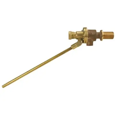 Copper equilibrium ball float valve with male BSP threaded end