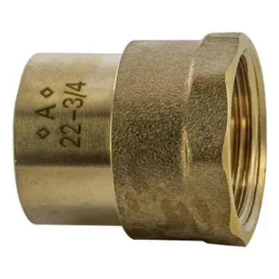 Copper solder ring x female BSP straight adapter to BS EN 1254-1. WRAS Approved, PN16 Rated.