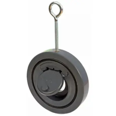 CVW50 UPVC Plastic wafer type swing check valve for installation between flanges