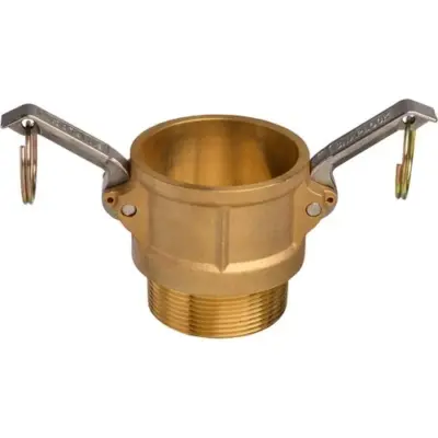 Ecocam Brass part B female camlock with male BSP threaded outlet.