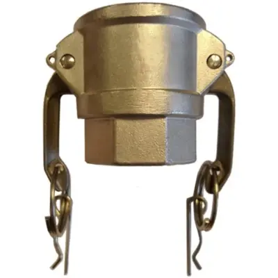 Ecocam Stainless steel 316 part D female camlock with female BSP threaded outlet.