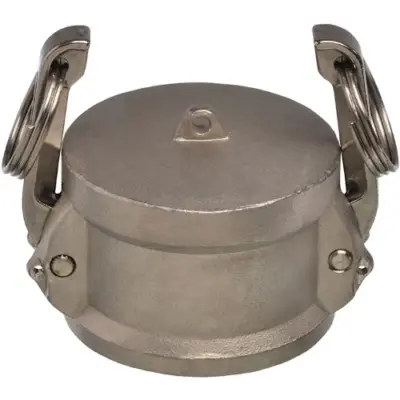 Ecocam Stainless steel 316 part DC female camlock dust cap.