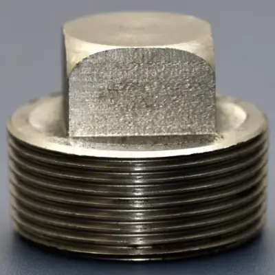 BS EN 10241 Black Mild steel solid plugs, male BSP threaded