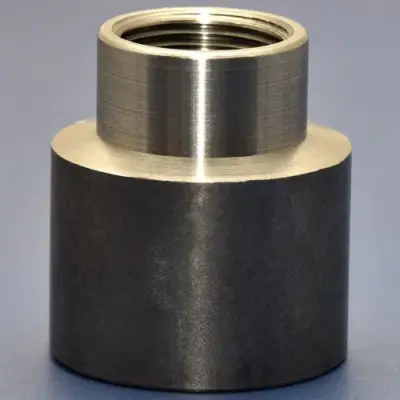 BS EN 10241 Black Mild steel reducing socket, female BSP threaded