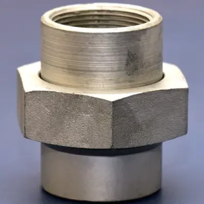 BS EN 10241 Galvanised Mild steel female union, female BSP threaded