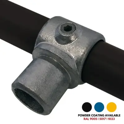 FastClamp C06 Galvanised internal tee joint for handrails.
