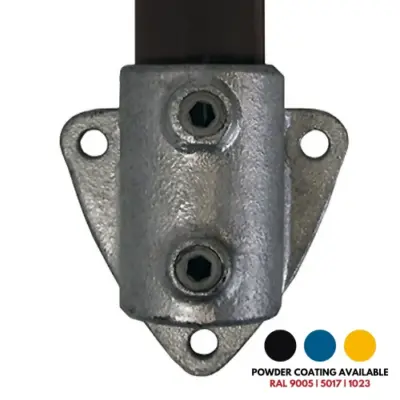 FastClamp C15 Galvanised side palm fixing for handrails.