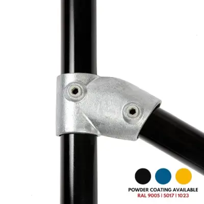 FastClamp C229 Galvanised single socket tee for handrails.