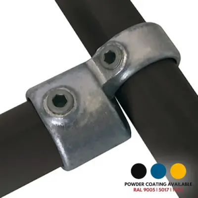 FastClamp C25 Galvanised short swivel tee for handrails.