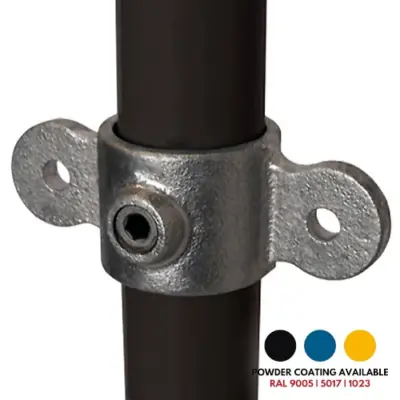 FastClamp C37 Galvanised double male swivel for handrails.
