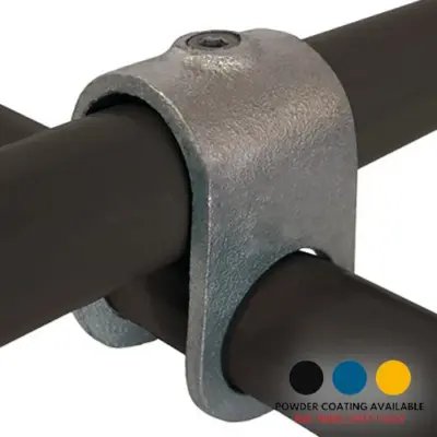 FastClamp C42 Galvanised clamp on crossover for handrails.