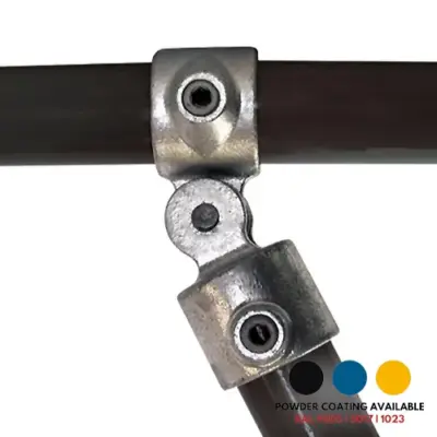 FastClamp C45 Galvanised single swivel combination for handrails.