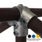 FastClamp C55 Galvanised ridge fitting for handrails.