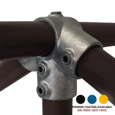 FastClamp C55 Galvanised ridge fitting for handrails.