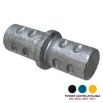 FastClamp C70 Galvanised straight internal crimp connector for handrails.
