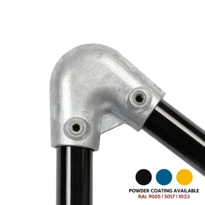 FastClamp C72 Galvanised 30 - 45 degree acute angle elbow for handrails.