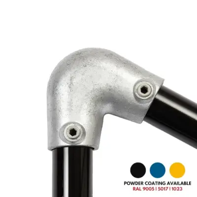 FastClamp C72A Galvanised 11 - 30 degree acute angle elbow for handrails.