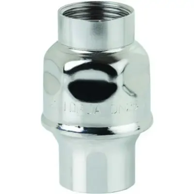 Genebre Art2440 Stainless steel 304 CROMAX spring check valve, female BSP threads. TIG welded body, FKM seat, PN16 rated.