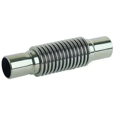 Genebre Art2834 Stainless steel 304 expansion bellows with welding ends and inner sleeve. Unidirectional, PN10 pressure rated.