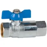 1" Genebre Art3123 Full bore brass ball & spring check valve combo with PN25 rating, female BSPP threads. PTFE ball seats, NBR check disc seat.