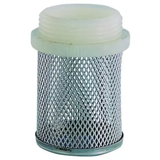Genebre Art3160 Stainless steel 304 strainer for check valves. BSP Male threaded with Nylon cap.