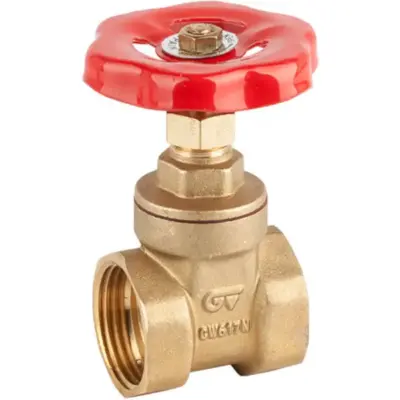 Genebre Art3222 PN16 Standard bore brass gate valve with female NPT taper threads. Handwheel operated, PTFE seals. Sizes up to 3" NB.