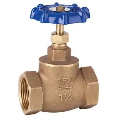 Genebre Art3227 Full bore bronze loose jumper globe stop valve with female BSPT taper threads. WRAS approved, PN16 rated.
