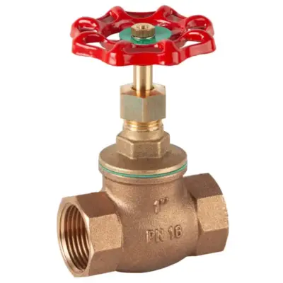 Genebre Art3228 Bronze globe valve with PN16 pressure rating, female BSPT taper threads and PTFE disc sealing. Sizes 3/8" - 2" NB.