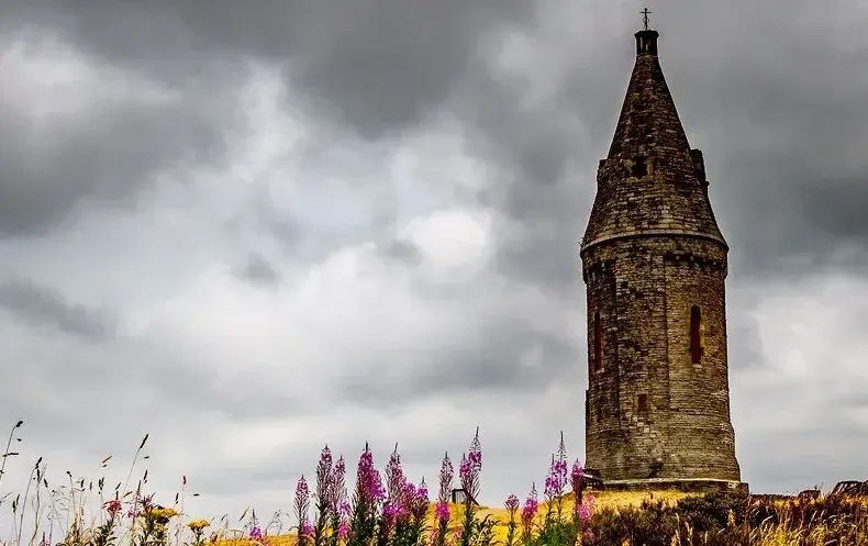 Hartshead Pike spotting station in Ashton-under-Lyne